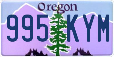 OR license plate 995KYM