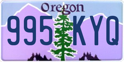 OR license plate 995KYQ