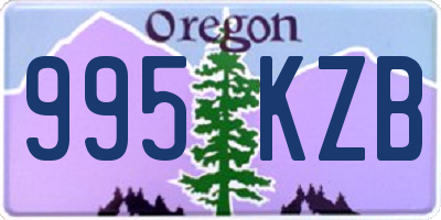 OR license plate 995KZB