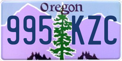 OR license plate 995KZC