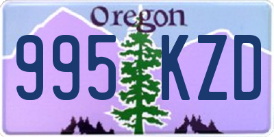 OR license plate 995KZD