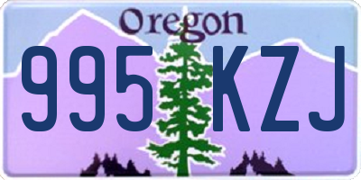 OR license plate 995KZJ