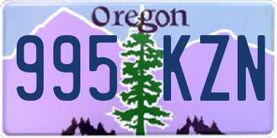 OR license plate 995KZN