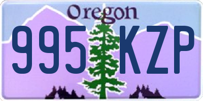 OR license plate 995KZP