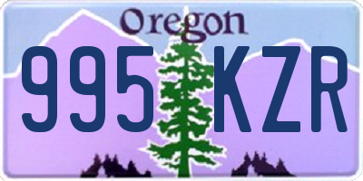 OR license plate 995KZR