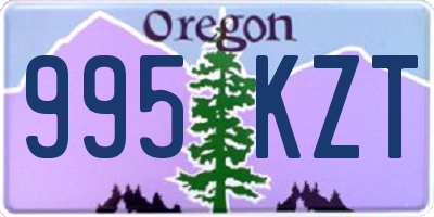 OR license plate 995KZT