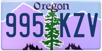 OR license plate 995KZV