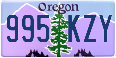 OR license plate 995KZY
