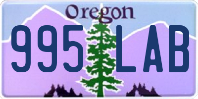 OR license plate 995LAB