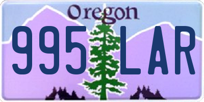 OR license plate 995LAR