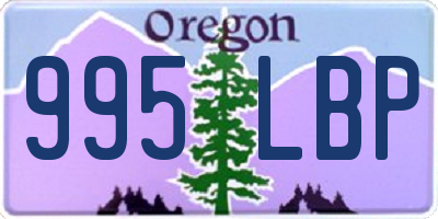 OR license plate 995LBP