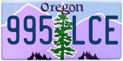 OR license plate 995LCE