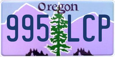 OR license plate 995LCP