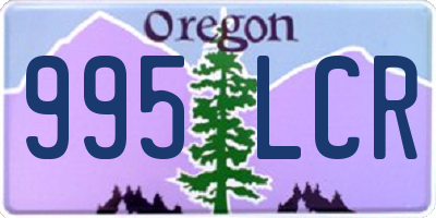 OR license plate 995LCR