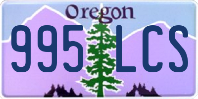 OR license plate 995LCS