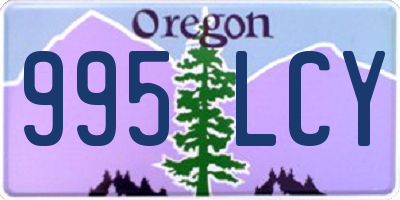 OR license plate 995LCY