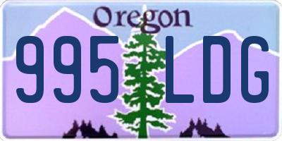 OR license plate 995LDG