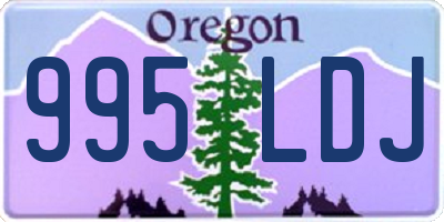 OR license plate 995LDJ