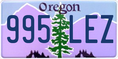 OR license plate 995LEZ