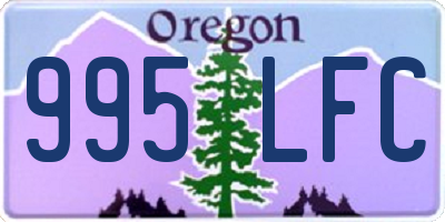 OR license plate 995LFC