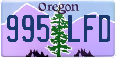 OR license plate 995LFD