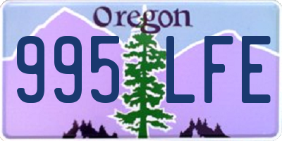 OR license plate 995LFE