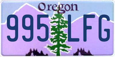 OR license plate 995LFG