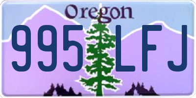 OR license plate 995LFJ