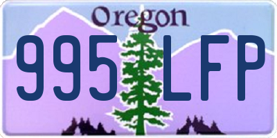 OR license plate 995LFP