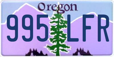 OR license plate 995LFR