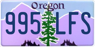 OR license plate 995LFS