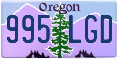 OR license plate 995LGD