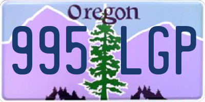 OR license plate 995LGP