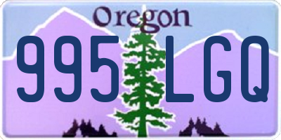 OR license plate 995LGQ