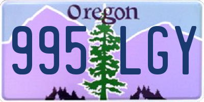 OR license plate 995LGY