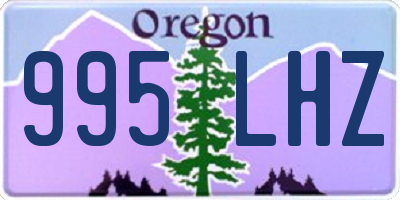 OR license plate 995LHZ