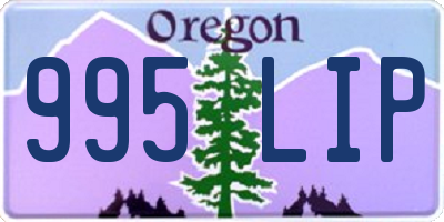 OR license plate 995LIP