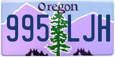 OR license plate 995LJH