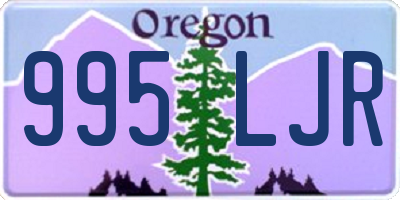OR license plate 995LJR
