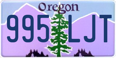 OR license plate 995LJT