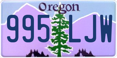 OR license plate 995LJW