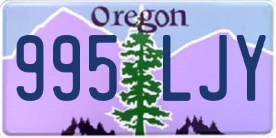 OR license plate 995LJY