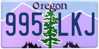 OR license plate 995LKJ