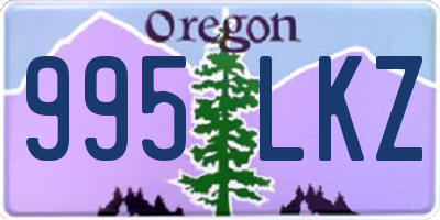 OR license plate 995LKZ