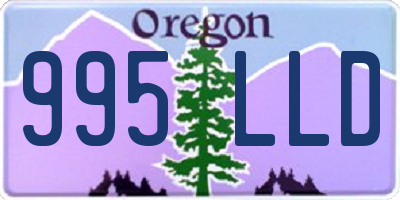 OR license plate 995LLD