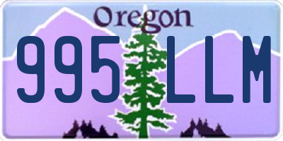 OR license plate 995LLM