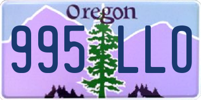 OR license plate 995LLO