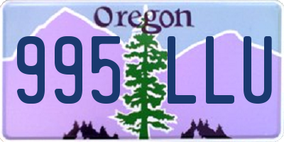OR license plate 995LLU