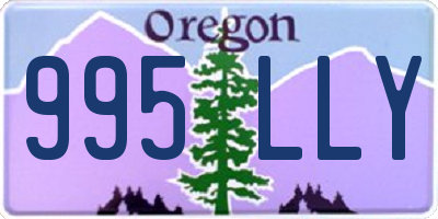 OR license plate 995LLY