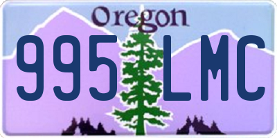 OR license plate 995LMC